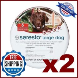 **2 Collars** Seresto Flea & Tick Collar for Large Dogs over 18 lbs(27 inch) Buy Online 