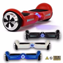 2 Wheel Electric Scooter hoover Board UL approved rugged body w/ LED Black Red X Buy Online 