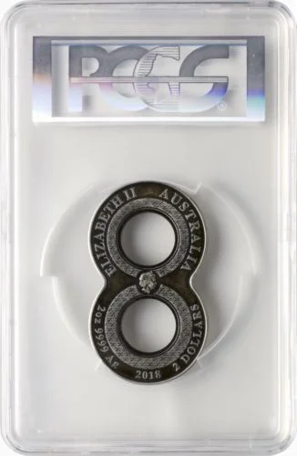 2018-P $2 Australia Figure Eight Dragon 2oz .9999 Silver Coin PCGS MS70 FD Buy Online 