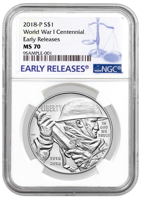 2018-P WWI Centennial Commemorative Silver Dollar NGC MS70 ER PRESALE SKU52035 Buy Online 