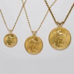 22k 1/10 oz. Standing Liberty gold coin Pendent! w/ 18" 14k fine gold Necklace. Buy Online 