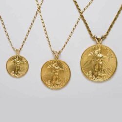 22k 1/10 oz. Standing Liberty gold coin Pendent! w/ 18" 14k fine gold Necklace. Buy Online 