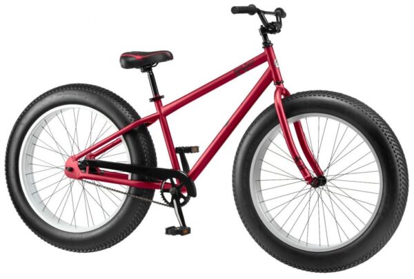 26" Mongoose Beast Men's Fat Tire Bike, Red Buy Online 