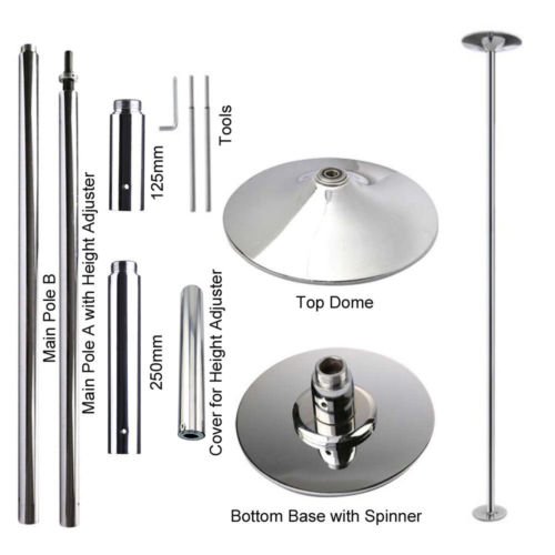 45mm Portable Stainless Steel Dance Pole Spinning Static Dancing Fitness Buy Online 
