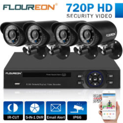 4CH 1080N CCTV 5IN1 AHD DVR HDMI 1500TVL Outdoor CCTV Security Cameras System US Buy Online 