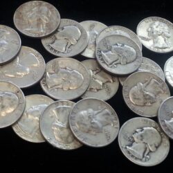$5 Face Value 90% Silver Washington Quarters!  Junk silver!  20 Coins! Buy Online 