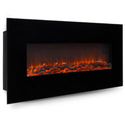 50" Electric Wall Mounted Fireplace Heater W/ Adjustable Heating Buy Online 