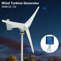 500W Max Power 3 Blades DC 12V Wind Turbine Generator Kit With Charge Controller Buy Online 