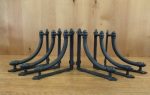 6 LARGE BROWN ARCH 7.25" SHELF BRACKETS HANGERS ANTIQUE-STYLE RUSTIC CAST IRON Buy Online 