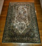 63'' x 42'' HAND KNOTTED PERSIAN NAIN RUG IRAN HANDMADE ANTIQUE RUGS WOOL SILK Buy Online 