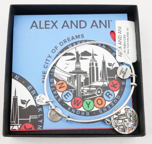 Alex and Ani The City of Dreams New York Exclusive Silver Charm Bracelet Bangle Buy Online 
