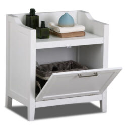 Bathroom Floor Cabinet Storage Stand White Wood Furniture Organizer Kitchen Bath Buy Online 
