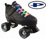 Black Pacer Mach 5 GTX-500 Quad Speed Roller Skates w 2 Pair Laces Rainbow & Blk Buy Online 