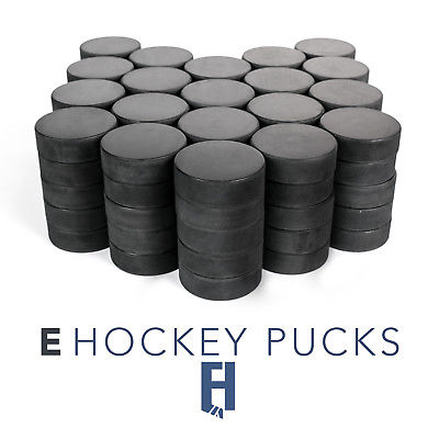 Bulk Blank Ice Hockey Pucks - 100 Puck Case - Official Regulation 6oz - Discount Buy Online 