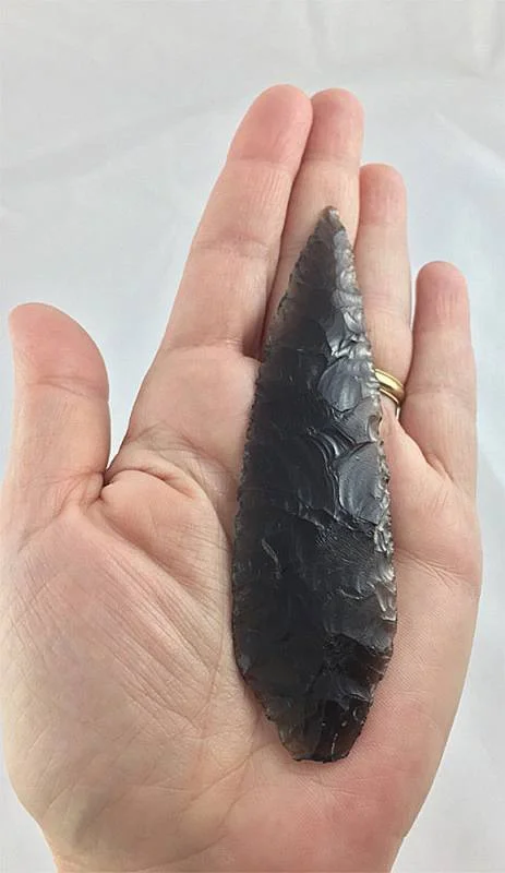 Early Archaic Obsidian Knife - Certified - Dwain Rogers COA Buy Online 