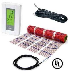 Electric Tile Radiant Warm Floor Heat Heated Mat Kit - 120V + Digital Thermostat Buy Online 