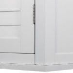 Elegant Home Fashions Slone Corner Wall Cabinet with 1 Shutter Door -, White Buy Online 