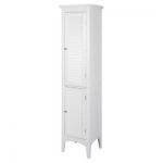 Elegant Home Fashions Slone Linen Tower with 2 Shutter Doors -, White Buy Online 