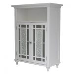 Elegant Home Windsor Bathroom Double Door Floor Cabinet, White Buy Online 
