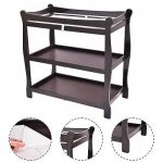 Espresso Sleigh Style Baby Changing Table Infant Newborn Nursery Diaper Station Buy Online 
