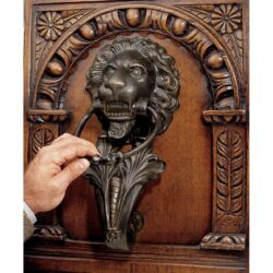 FLORENTINE LION CAST IRON DOOR KNOCKER DESIGN TOSCANO Door Knockers  iron Buy Online 