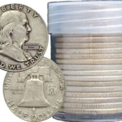 FULL DATES Roll of 20 $10 Face Value 90% Silver Franklin Half Dollars Buy Online 