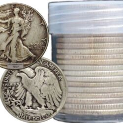 FULL DATES  Roll of 20 $10 Face Value 90% Silver Walking Liberty Half Dollars Buy Online 