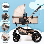 Foldable Pram Pushchair Newborn Baby Stroller Buggy Carriage Infant Travel Car Buy Online 
