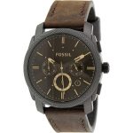 Fossil Men's Machine FS4656 Brown Leather Analog Quartz Fashion Watch Buy Online 