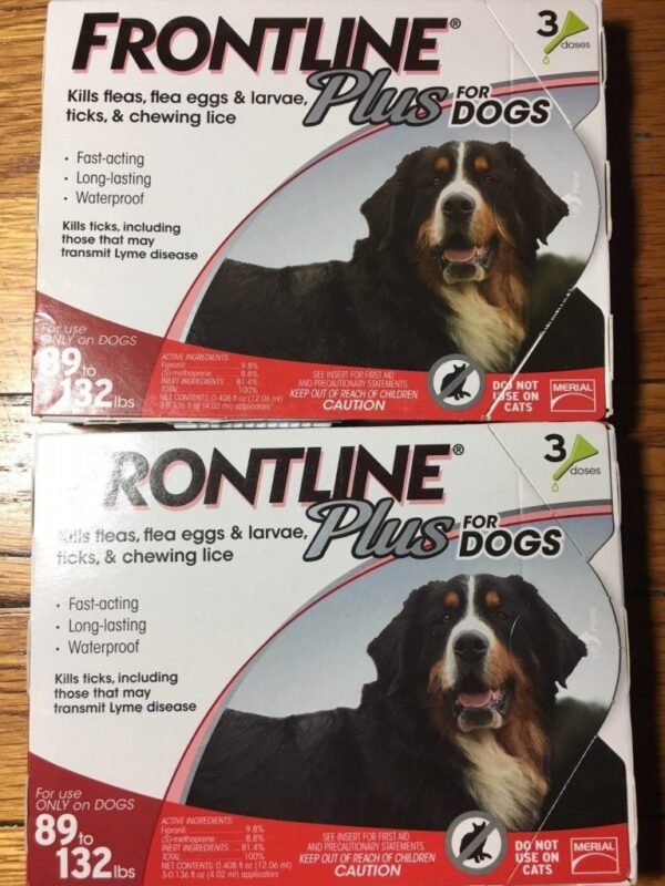 Frontline Plus for Extra Large Dogs 89 - 132 lbs 6 Doses (Open or Damaged Box) Buy Online 