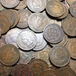 Full Roll Of Indian Head Cents - 50 Pennies - Estate Lot 1859 - 1909 Buy Online 