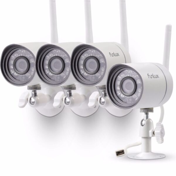 Funlux 720p HD 4 IP Wireless Outdoor IR Night Vision Home Security Camera System Buy Online 