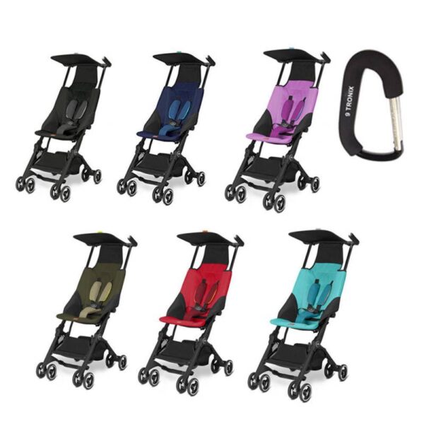 GB Pockit Stroller W/Free Stroller Hook  - Black, Capri Blue, Red, Khaki, Navy Buy Online 