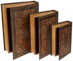 IMAX 1942-3 Old World Book Box Collection Set of 3 Buy Online 