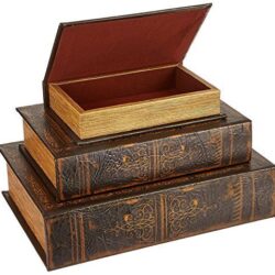 IMAX 1942-3 Old World Book Box Collection Set of 3 Buy Online 