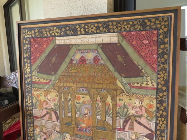 Important Turkish textile handpainting Sultan ceremony antique oriental décor Buy Online 