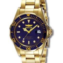 Invicta 8937 Men's Pro Diver Blue Dial Gold Plated Steel Bracelet Watch Buy Online 