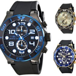 Invicta Men's Pro Diver Chronograph 50mm Rubber Watch - Choice of Color Buy Online 