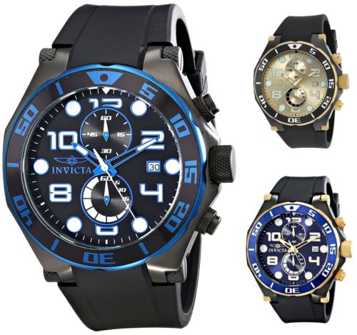 Invicta Men's Pro Diver Chronograph 50mm Rubber Watch - Choice of Color Buy Online 