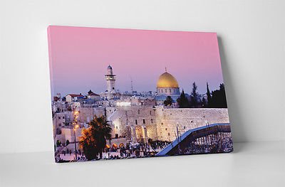 Jerusalem Israel Wailing Wall Gallery Wrapped Canvas Wall Art 30"x20" or 20"x16" Buy Online 