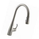 KOHLER Simplice Single-hole Pull-down Kitchen Faucet Vibrant Stainless K-596-VS Buy Online 