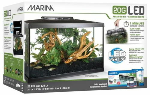 Marina LED Glass Aquarium Kit 20 Gallon Fish Tank Buy Online 