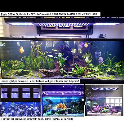 MarsAqua Dimmable 300W LED Aquarium Light Full Spectrum Reef Coral Marine Lamp Buy Online 