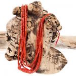 Meditteranean Coral Navajo Necklace Pueblo Beads GRADE AA Natural OxBlood RED Buy Online 