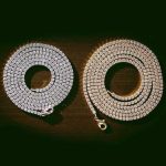 Men's Mini Micro 2mm Lab Simulated Diamond Tennis Chain Necklace Buy Online 