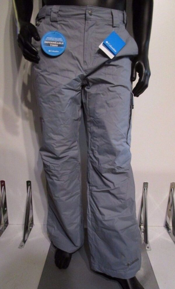 Mens S-M-L-XL-XXL Columbia Bull Lake Insulated Waterproof Snow Ski Pants - Gray Buy Online 