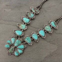 *NWT* Full Squash Blossom Natural Turquoise Necklace-7316570078 Buy Online 