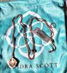 NWT Kendra Scott Kacey Pendant Necklace Rose Gold Brown Pearl Buy Online 