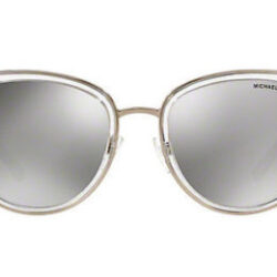 NWT MICHAEL KORS Sunglasses MK 1010 11026G Clear Silver / Silver Mirror 54mm NIB Buy Online 
