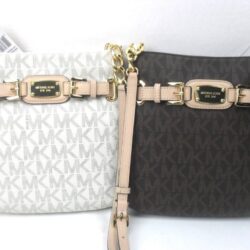 NWT Michael Kors Hamilton MK Messenger Crossbody PVC Shoulder Bag Various Colors Buy Online 
